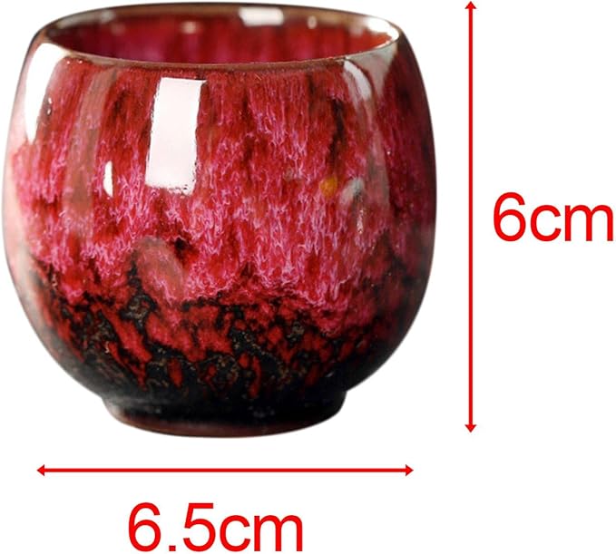 Ceramic Mug Chinese Kung Fu Coffee Cup Infuser Teacup Handmade Handleless - Image 3