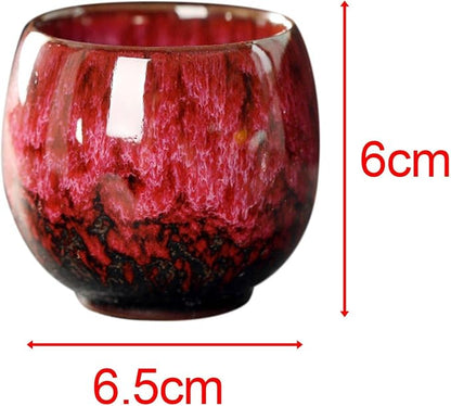 Ceramic Mug Chinese Kung Fu Coffee Cup Infuser Teacup Handmade Handleless - Image 3