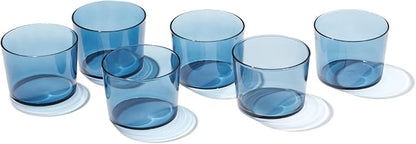 Oneida Drinkware, Stackables Blue Drinkware, 8.5 Oz & 14 Oz Capacity, Glass - Image 6