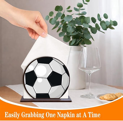 Soccer Design Napkin Holder for Table - Image 3