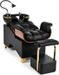 Shampoo Bowl and Chair Set for Salon, Hair Washing Station Barber Backwash Unit by Oakvera