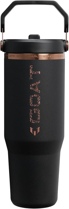STANLEY IceFlow 2.0 Flip Straw Tumbler, 30 oz, Messi Goat Black | Easy Carry - Image 4