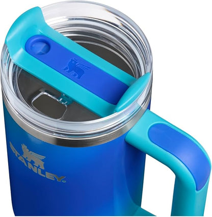 STANLEY Quencher H2.0 Flow State Tumbler, 30 oz, Sea Glass Aura | Handle and - Image 2