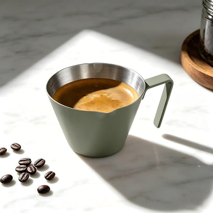 YARRAMATE Stainless Steel Espresso Shot Cup, 3.4oz/100ml | Heat Insulated Grip - Image 2