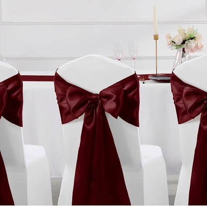 Manyshofu Maroon Satin Table Runner 12x108 - Image 6