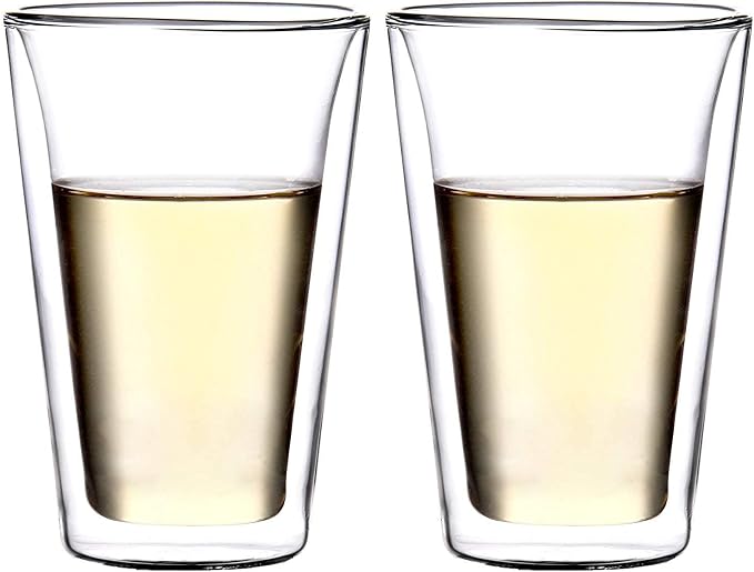 Amlong Crystal Double Wall Glass Tumbler, Highball Glass by Amlong+Crystal