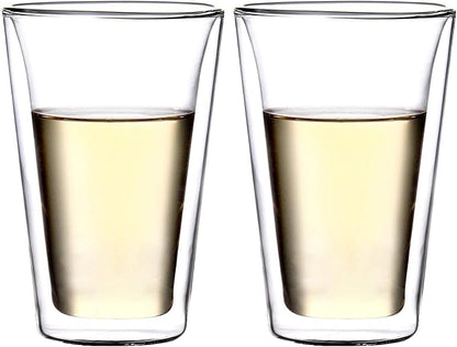Amlong Crystal Double Wall Glass Tumbler, Highball Glass by Amlong+Crystal