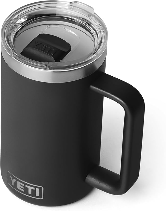 YETI Rambler 24 oz Ceramic Lined Stackable Mug 2.0, Vacuum Insulated, Stainless - Image 2
