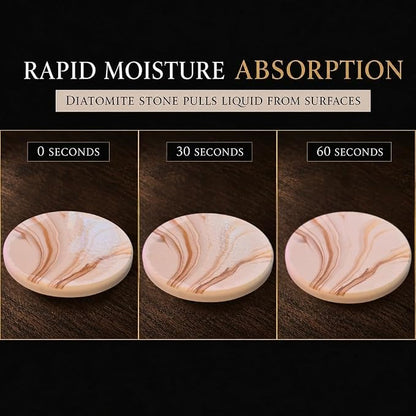 Absorbent Stone Coasters Set of 6 - Image 7