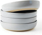 famiware Milkyway 33 oz Pasta Bowls Set of 4, Light Gray | Scratch-Resistant by Famiware