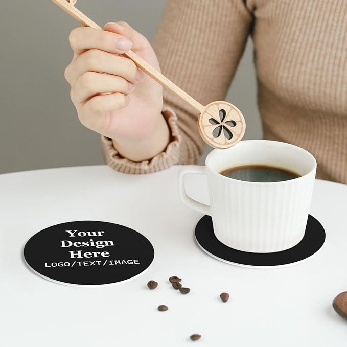 Custom Leather Coasters with Logo Bulk Personalized Coasters | Customized - Image 6