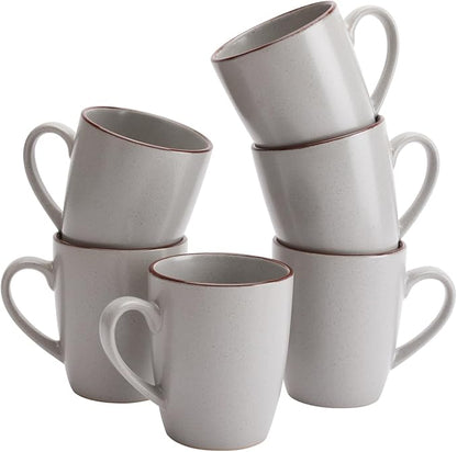 famiware Venus Coffee Mugs Set of 6, 13 oz Ceramic Stoneware Mug Cup Set | by Famiware