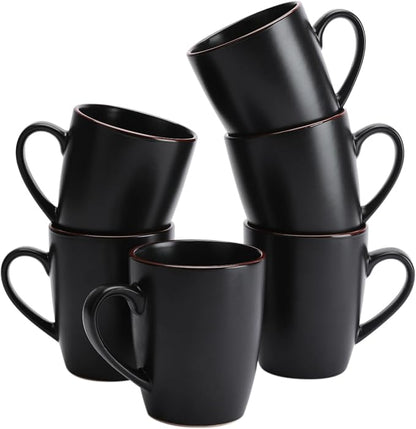 famiware Venus Coffee Mugs Set of 6, 13 oz Ceramic Stoneware Mug Cup Set | by Famiware