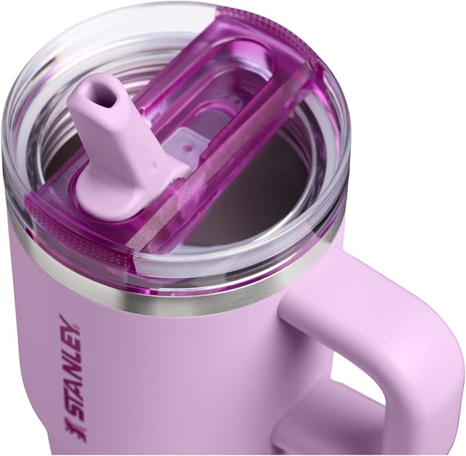 STANLEY Quencher ProTour Flipstraw Tumbler, 20 oz, Soft Orchid | Built-In Straw - Image 2