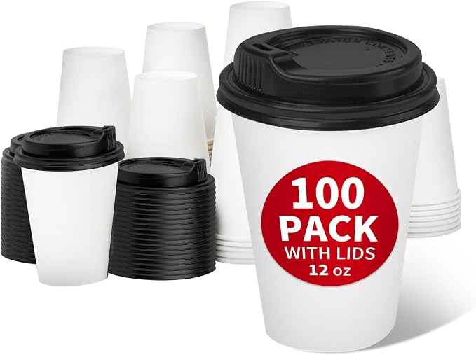 RACETOP Disposable Paper Coffee Cups by RACETOP