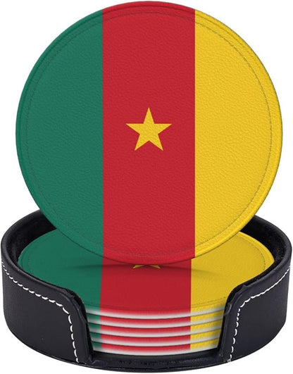 Cameroonian Flag Coasters for Drinks - Image 6