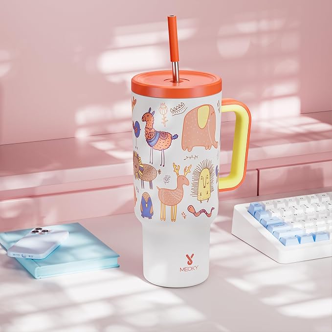 Meoky Glow in the Dark Tumbler: 40 oz Tumbler - Image 7
