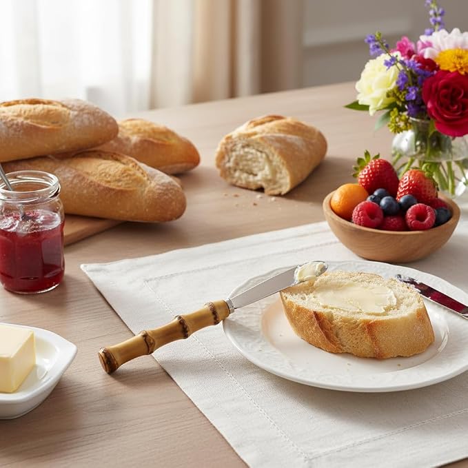 4 Pieces Set Butter knife, Pate Knife Cheese Spreader, Thick and Smooth blades - Image 5