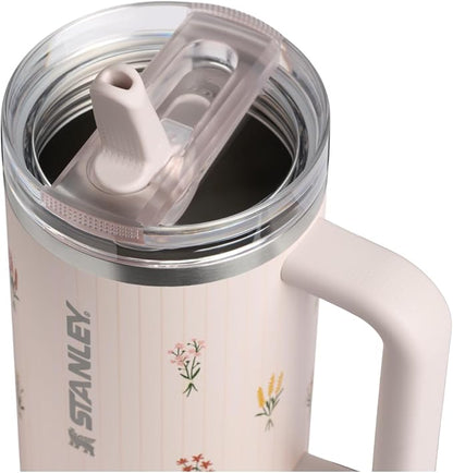 STANLEY Quencher ProTour Flipstraw Tumbler, 40 oz, Rose Quartz Bouquets | - Image 2