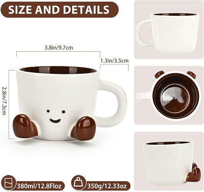 Coffee Mugs, Cute funny Mug For Women, 12.8oz/380ml Unique Ceramic Coffee Tea - Image 3