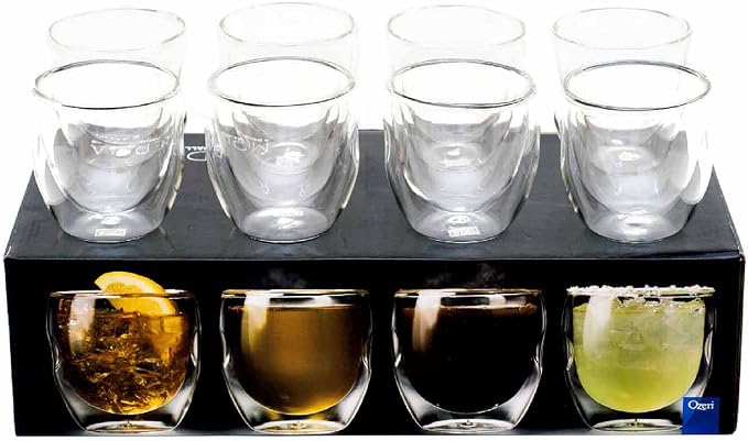 Moderna Artisan Series Double Wall 8 oz Beverage Glasses - Image 7