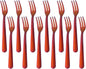 Oyster Fork Set of 12, 5.4 Inch Stainless Steel Cocktail Forks, 3 Tines Mini by KitchenDining