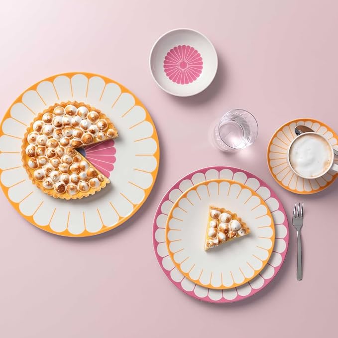 Villeroy & Boch Fleur Cassis Dessert Bowl, Creamy White/Pink, 3.75 oz | Creamy - Image 7
