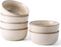 AmorArc Cereal Bowls Set of 6 for Kitchen, 26oz Stoneware Soup Bowls Set for Cereal Soup, Modern Kitchen Bowls for Meal, Dishwasher &Microwave Safe, Reactive-Color
