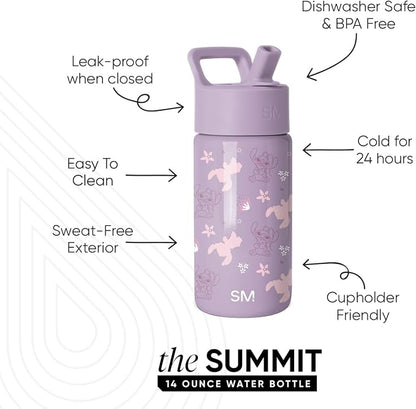 Simple Modern Lilo and Stitch Kids Water Bottle & Toddler Cup | 14oz | - Image 2