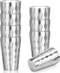 Stainless Steel Double Wall Cups, 16 oz Insulated Tumbler, 8 Pack Unbreakable by Offiper