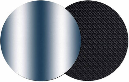 Ombre Dark Blue Coasters Set of 2, Modern Minimalist Geometric Gradient Color by PIEPLE