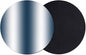 Ombre Dark Blue Coasters Set of 2, Modern Minimalist Geometric Gradient Color by PIEPLE