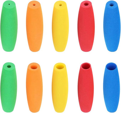 Foam Grip Tubing Kit, 10 Pcs Adaptive Utensils Grips Aid for Utensils, Crochet Hooks Grip Handle for Disabled, Arthritic, Elderly