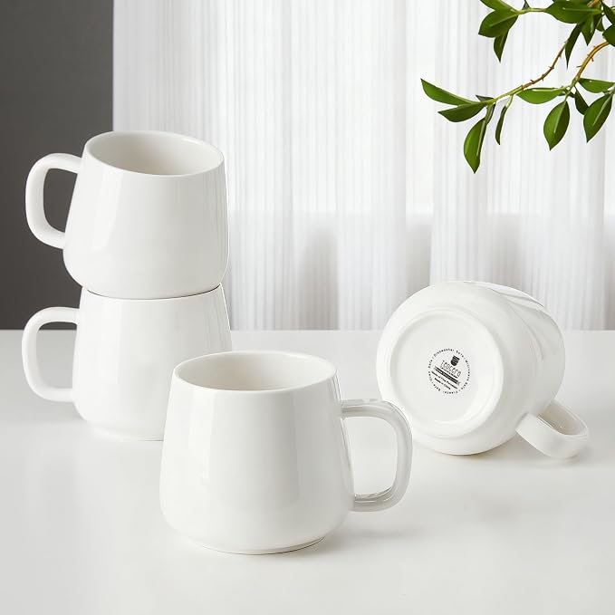 Teocera Coffee Mugs Set of 4-12oz Chip-Resistant Ceramic Cups by Teocera