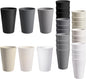 24 Pcs Unbreakable Plastic Cups Set, 14 oz Reusable Plastic Cups, Stackable by StayHealthyStayHappy