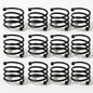 ALPHA Living HOME Metal Spiral Napkin Rings Set of 12 by ALPHALivingHOME