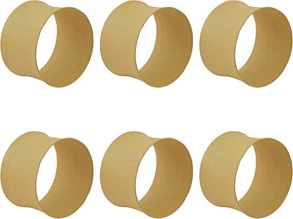 ITOS365 Cream Napkin Rings Set of 12, Round Metal Napkin Ring Holder, Napkin - Image 3
