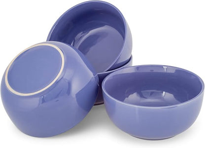 Elanze Designs Bistro Glossy Ceramic 7 inch Dinnerware Bowls Set of 4 - Image 5
