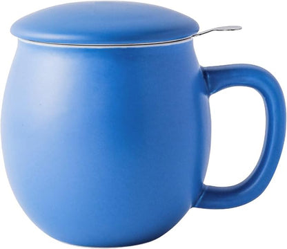 Yundu 12 OZ Matte Blue Ceramics Teacup by YunduHome