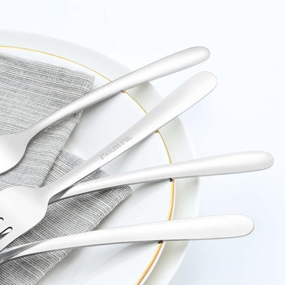 36 Piece Salad Forks, 7 Inch Small Forks in Stainless Steel mirror polished and - Image 4