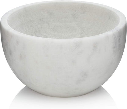 Beau Brummell The Original Marble Shaving Soap Bowl Handmade from 100% Natural Marble with Interior Grooves for Maximum Lather | Heat Retaining Stone Provides a Luxurious Hot Shave Experience