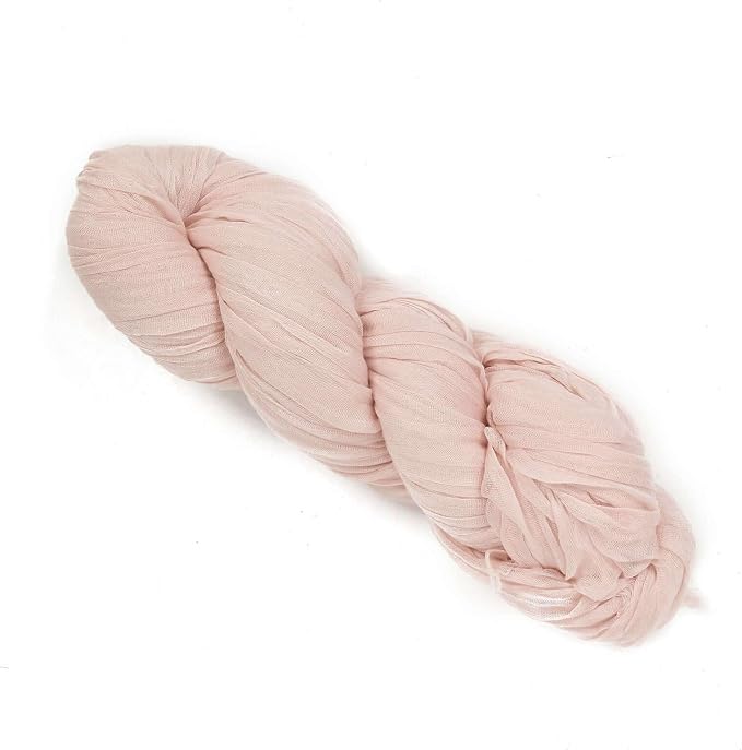 Efavormart 20ft Blush Rose Gold Gauze Cheesecloth Wedding Arch Drapery Fabric - Image 7