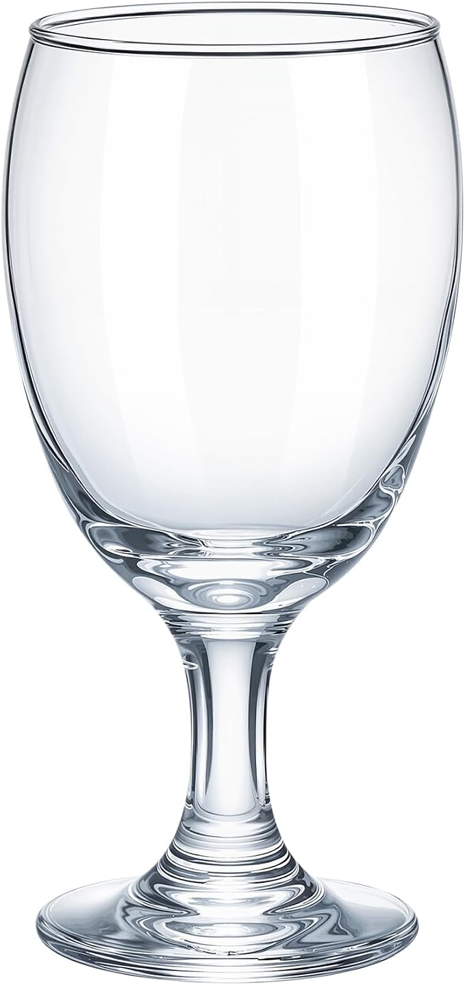 Patelai Set of 1 Water Goblet, 16 oz Clear Drinking Glasses Bulk Dishwasher Safe by Patelai