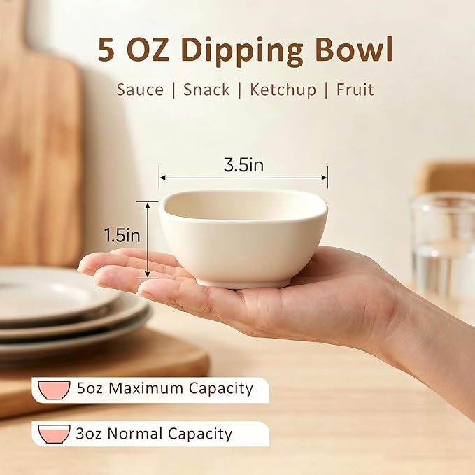 Soy Sauce Dish 5 OZ, Small Bowls - Image 2