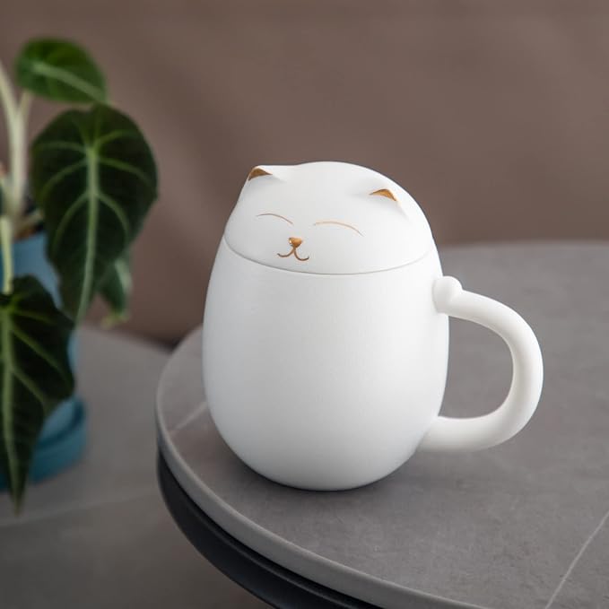 HEER Cat Ceramic Tea Mug 13.5oz - Image 7
