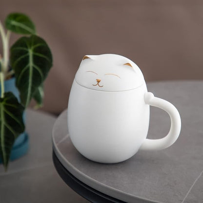 HEER Cat Ceramic Tea Mug 13.5oz - Image 7