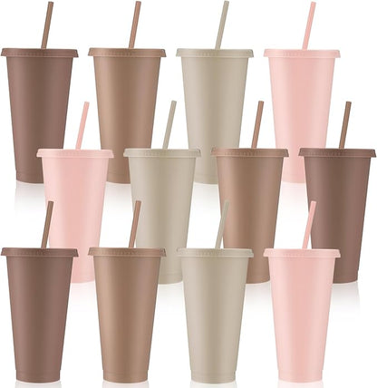 Skylety 12 Pcs Boho Plastic Cups by Skylety