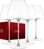 Hand-Blown 23.5OZ Crystal Wine Glasses Set of 4 by iridisenti