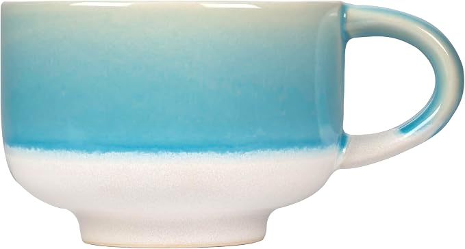 NOVA CERAMICS Handmade Unique Coffee Mug - 16 oz Ceramic Mug - Lagoon | by NovaCeramics
