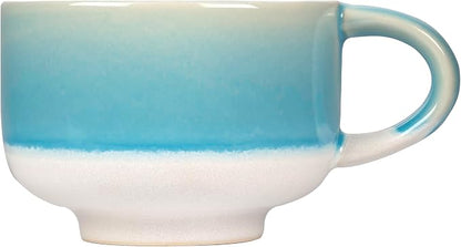 NOVA CERAMICS Handmade Unique Coffee Mug - 16 oz Ceramic Mug - Lagoon | by NovaCeramics